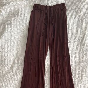 Skims Brown Soft Lounge Pajama Pant, Size XXS, New Without Tags